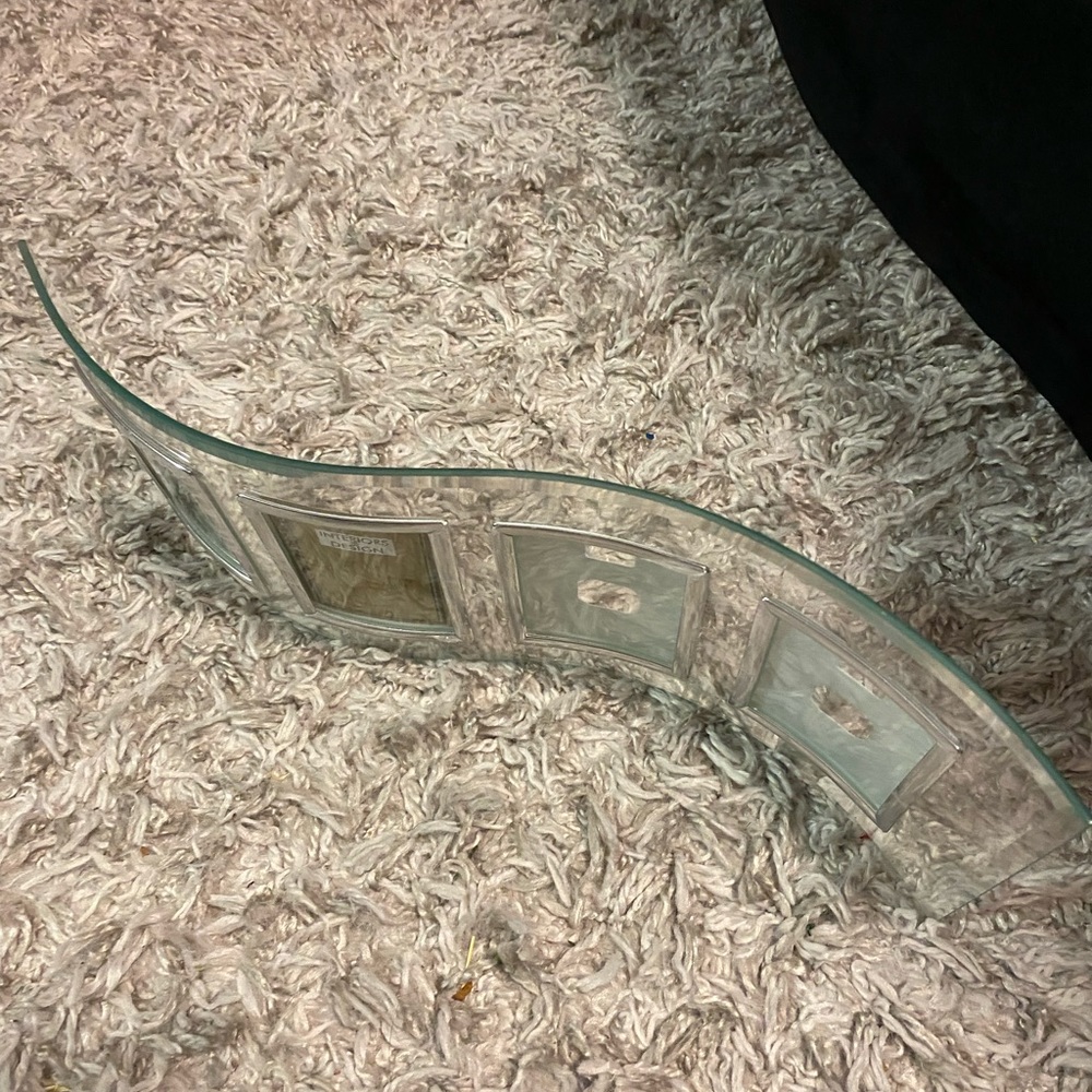 Glass 4 picture photo frame - Picture 5 of 5